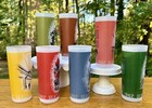 Vintage 1962 Set Of 7 Seattle World s Fair Frosted High Ball Glasses  Tumblers