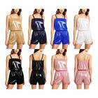 Women Rompers Solid Color Bodysuit Singlet Jumpsuit Themed Party Nightwear
