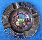 Vintage 60 s Reno Nevada Casino Roulette Wheel Ash Tray   Copper metal Souvenir