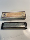 Vintage Hohner Marine Band Harmonica No 1896 Key Of C Germany W  Box 1970s