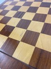 Vintage Mcm Drueke No 61 Chess Checkers Board Double Sided 15   x 15   