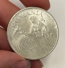 Romania - 1946 Large Silver 100000 Lei - Popular