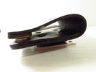 New Leathersmith Duty Belt Loop Radio Holder Clip Black Leather  Vintage