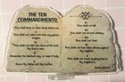 The Ten Commandments  A Foundation For Life  tablet Acrylic Decorative Plaque 