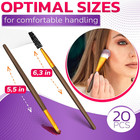 20-piece Professional Makeup Brushes Set     Nylon Makeup Brush Set With Elegant G