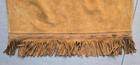 Vintage Genuine Suede Fringe Skirt Brown Western Boho Leather Midi W 28