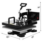 15 x15  5 In 1 Heat Press Machine Transfer Sublimation T-shirt Mug Hat Plate