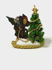 Artisan Santa Decorates The Christmas Tree Centerpiece 1 12 Dollhouse Miniature