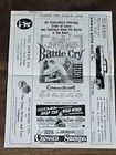 Vintage 1950s Norwalk Ohio Movie Womens Prison Theater Flyer Battle Cry 