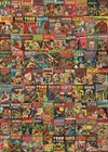 Vintage Horror Comics Wrapping Paper  4 Folded Gift Wrap Sheets 20 X 28 In