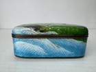 Y10319 Box Cloisonne Accessory Trinket Case Lid Japan Antique Storage Container