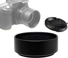 Metal 49mm Lens Hood  49 Mm Hood Shade  Compatible With Standard Prime Lense    