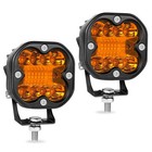 Pair 4  Led Cube Pods Light Bar Spot Flood Combo Off Road Truck Driving Lamps 3 