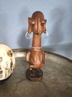 African Hand Carved Wood Tribal Fertility Figure 10 5 Inches Tall