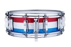 Ludwig Usa Classic Maple 5x14  Triband Red Silver Blue Snare Drum New Authdealer