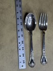 Vintage Godinger Silver Plated Flatware Set Of 2 Serving Pieces Spoon   Fork