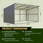 20 x12  Galvanized Metal Shed Livestock Shelter Farm Animal Shelter Goat Cowshed