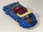 Vintage Tin Battery Operated Volkswagen Convertible Vw By Nomura Of Japan 9-3 4   