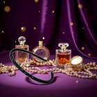 Fashion Super Shiny Women Two Rows Black Crystal Beads Headband Girls Headwear 