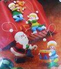 Bucilla Toymakers Jeweled Felt Applique Christmas Ornaments Kit 48989 New