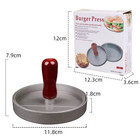 1 Pc Non Stick Stuffed Burger Meat Press Hamburger Patty Maker Tool Aluminum