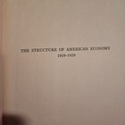 Economic Antique Book The Structure Of American Economy  1919   1929