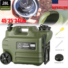 1 2pc Emergency Water Container With Spigot 7 4 Gallon Camping Water Storage Jug