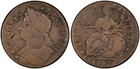 Pcgs Vf20  Miller 33 19-z 2  R5 Rarity 1787 Dbl Connecticut Colonial Copper Coin