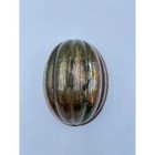 Antique Kreamer Copper Melon Mold Two Piece Lidded Fluted   Tin Lined