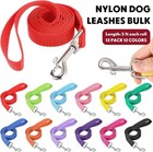 12 Pack Nylon Puppy Training Leash 5ft Pet Dog Leash modern Colors