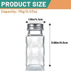 2 Pack Glass Salt And Pepper Shakers Set  Vintage Spice Shakers For Dining Room 