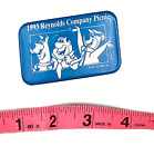 Reynolds Company Picnic Kings Island Pinback Button Yogi Flintstone Scooby  Vntg
