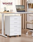 File Cabinet  Mobile Pedestal Filing Cabinet With Wheels  Printer Stand With    