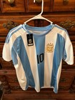 Lionel Messi Argentina Youth Kids Jersey W shorts   size 28     new W tags  