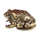 40mm Antique Bronze Sculpture Of Solid Brass Toad Small Ornament Decor Toy Hot
