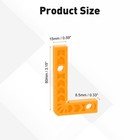 4pcs Corner Clamp 90 Degree Right 3 Inch Angle Clamp Yellow 
