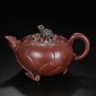 Vintage Chinese Yixing Purple Clay Teapot Zisha Ceramic Nice Frog Lotus Teaware