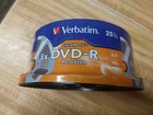 Verbatim Digital Movie Dvd-r 25-pack 4 7 Gb 120 Min 8x New Factory Sealed