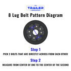 Trailquest 16  10 Ply Radial Trailer Tire   Wheel St235 80 R16 8 Lug  silver 
