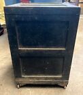 Antique Small Safe Cast Iron With Key And Interior Compartments Only 13 In  Tall
