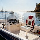 Northcaptain Deluxe White charcoal red High Back Folding Boat Seat  2 Seats