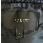 J crew Women s Hooded Jacket L Navy Nylon Sherpa Lined Bomber Winter Classic
