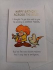 Unused Greeting Card  Env Happy From A Distance Away Birthday Vintage Hallmark