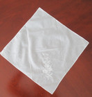 Vintage White Linen Hankie Hand Embroidered Design Wedding Bride  Never Worn 