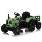 Ride On Tractor Trailer Powered Electric Carr Toy Remote Controlfor Kids 