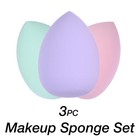 3pc Pastel Makeup Sponge Set     Beauty Blender For 1 Count  pack Of 3  