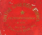 Antique J S Trowbridge Acton Ma Faneuil Hall Stenciled Gun Powder Tin Boston 