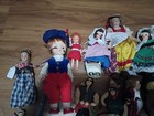 Mixed Vintage Doll Lot Assorted Sizes   Outfits Cloth   Plastic No Packaging