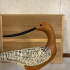 Hand Carved Antique Style Turned Head Alert Avocet Shorebird Decoy
