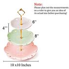 Jusalpha 3-tier Porcelain Cake Stand-dessert Stand-cupcake Stand-tea Party 